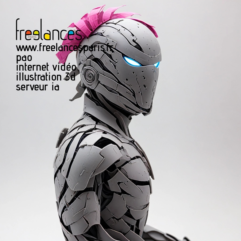 Pao mise en page internet vidéo illustration 3d serveur image IA générative AI freelance paris studio de création magazines BZV5L8Y0